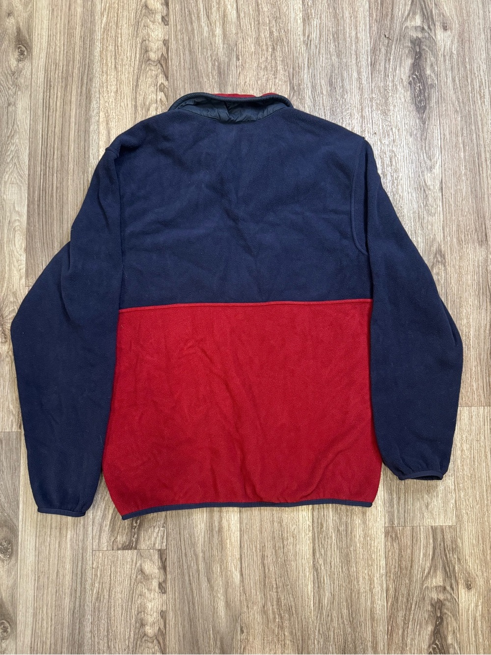 Patagonia Men’s Synchilla Snap-T Fleece Pullover Medium Navy Red Colorblock - Picture 6 of 6